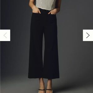 The Colette Cropped Wide-Leg Pants by Maeve